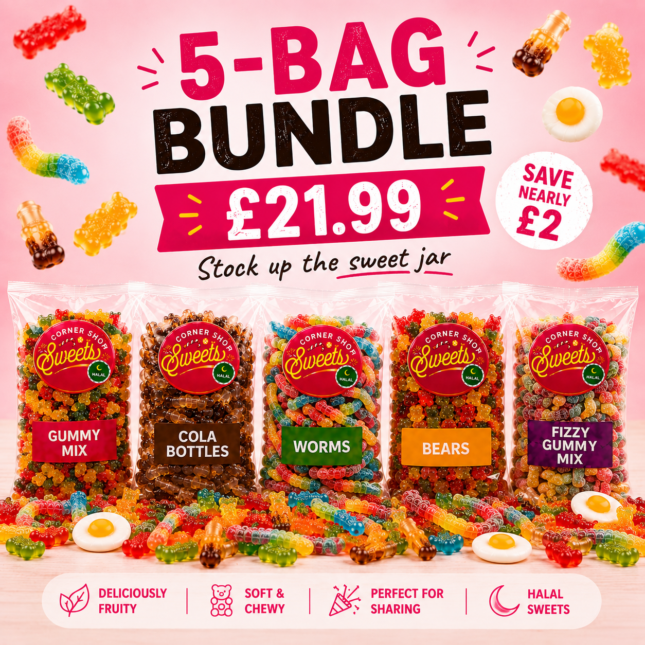 5 Bag Mix and Match Sweets Bundle
